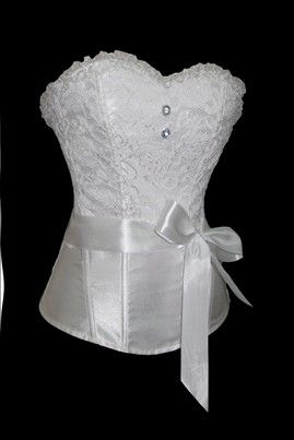 Corselet Branco com Laço tam. M