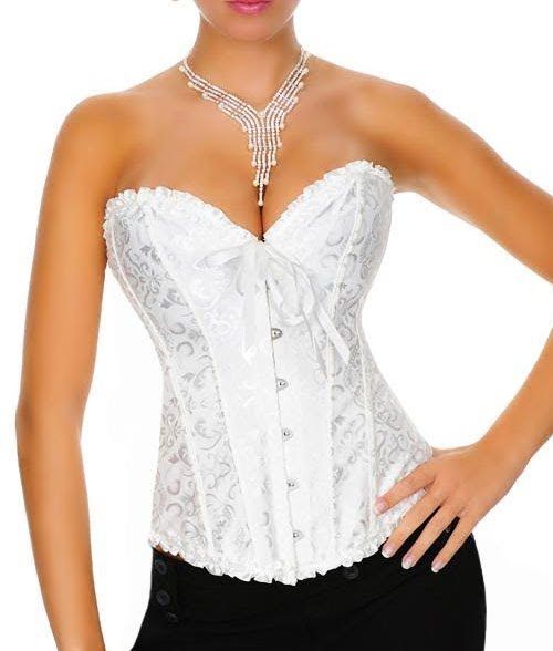 Corselet Branco Rendado tam. M